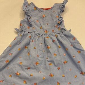 Penelope Mack Blue Dress with Floral Accents